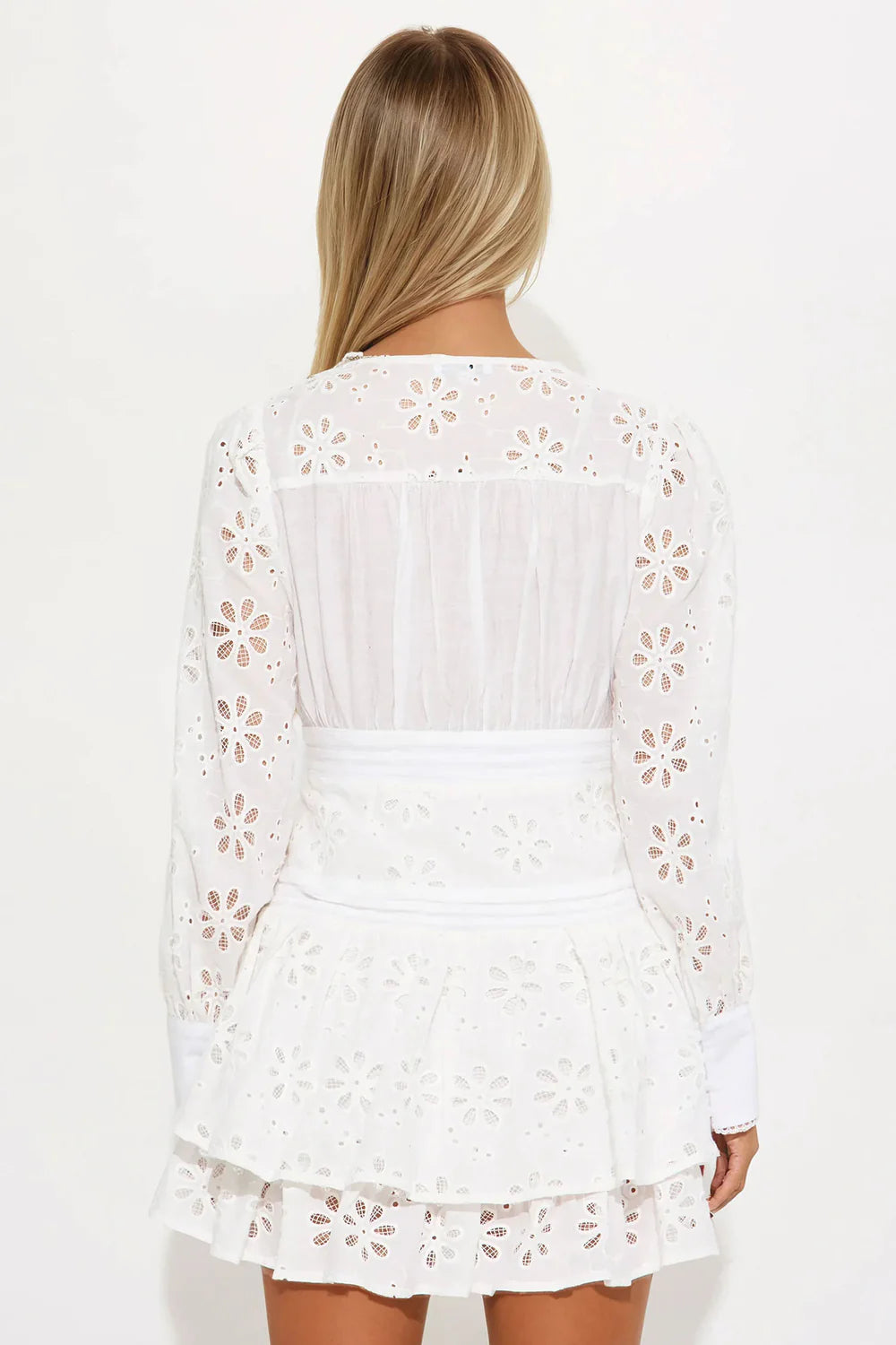 Nora | Eyelet Mini Dress