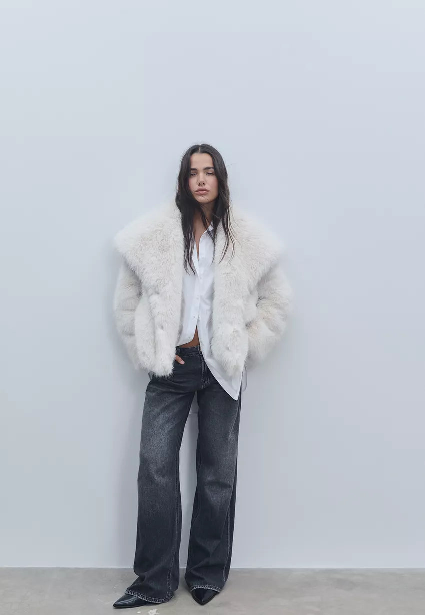 Nell | Cropped Fur Jacket