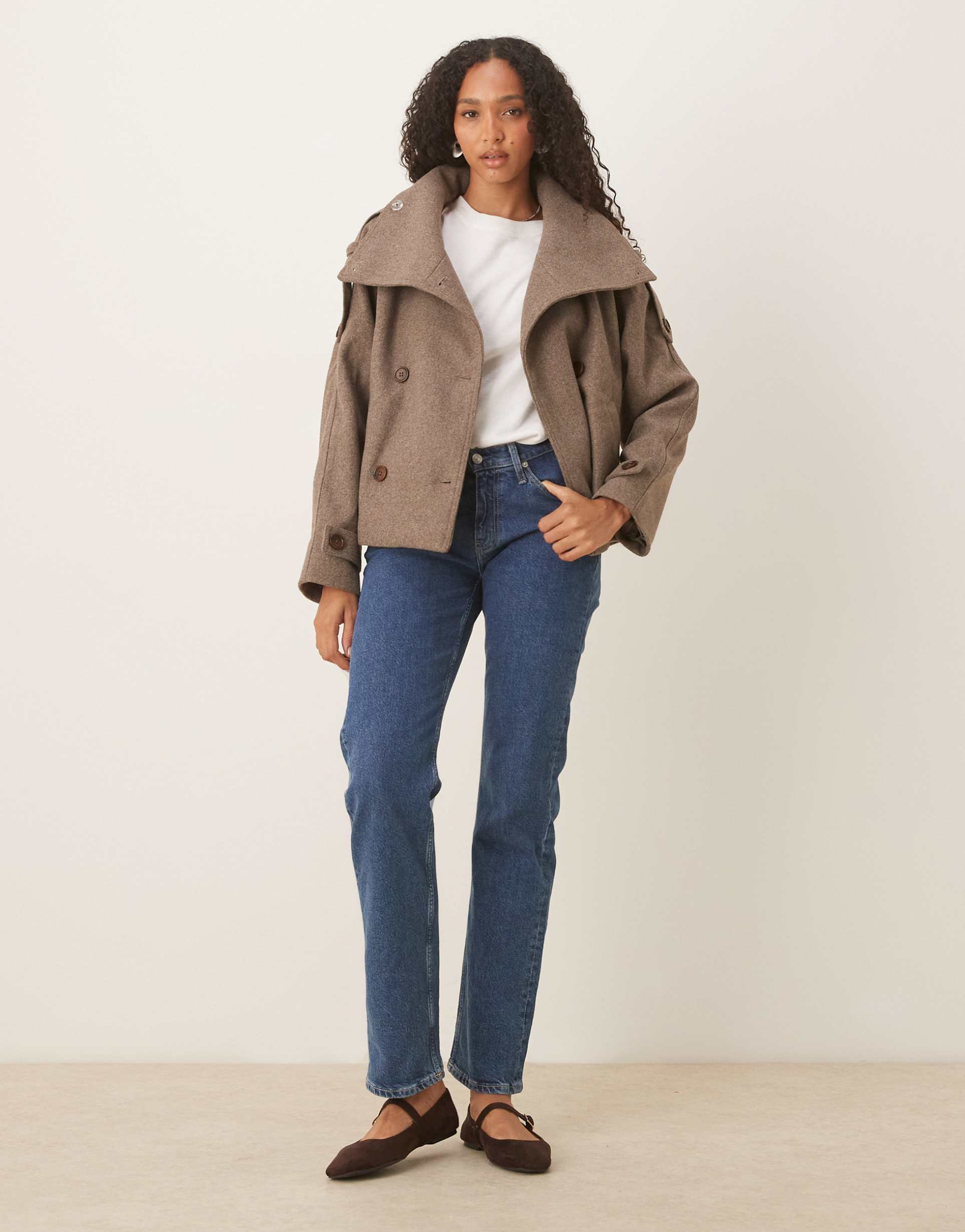 Lane | Cropped Trench Coat