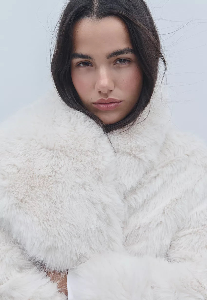 Nell | Cropped Fur Jacket
