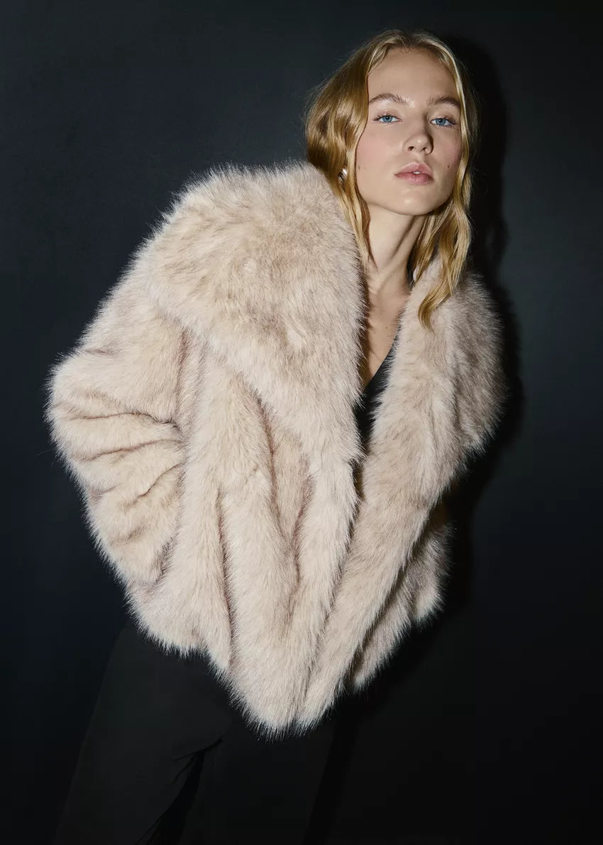 Nell | Cropped Fur Jacket