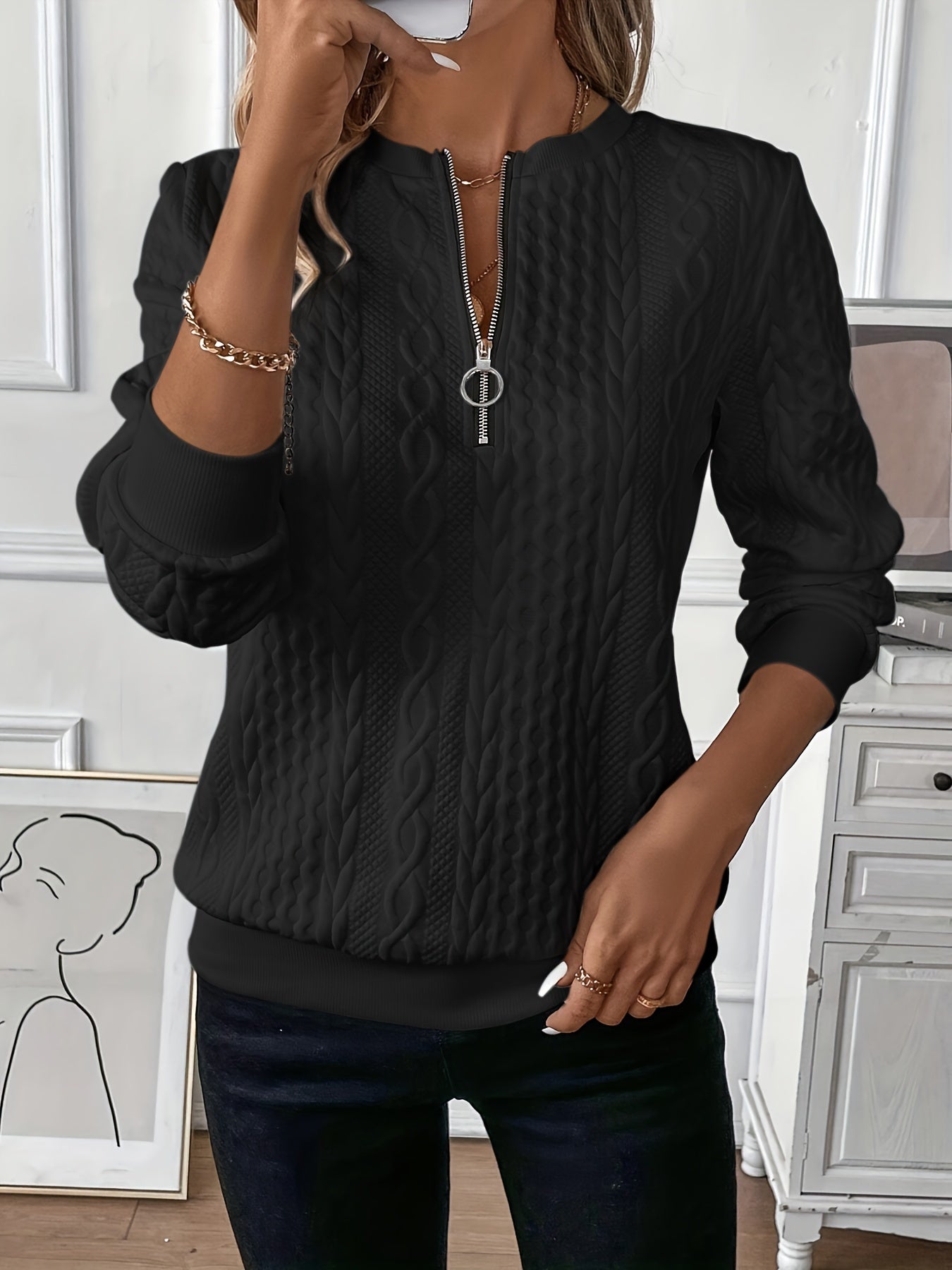 Millie - Sweater with Zipper