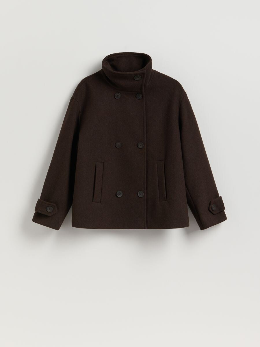 Sylvie | Cropped Wool Blend Jacket