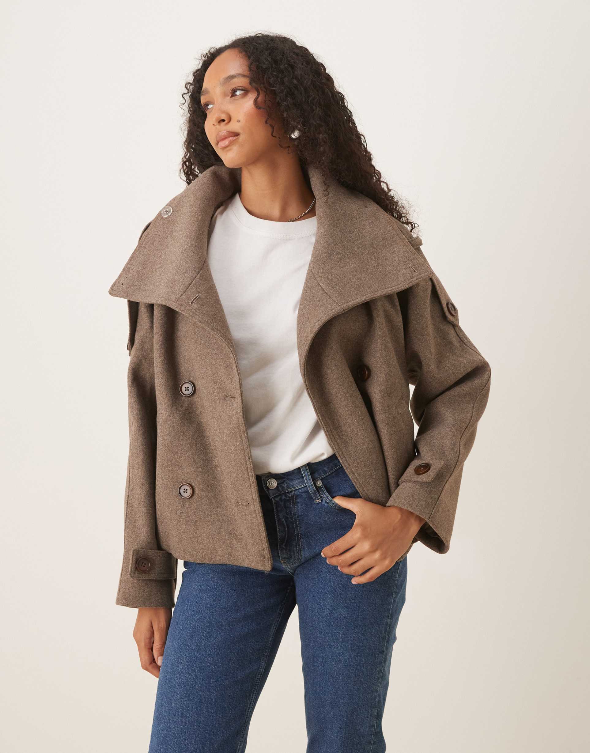 Lane | Cropped Trench Coat